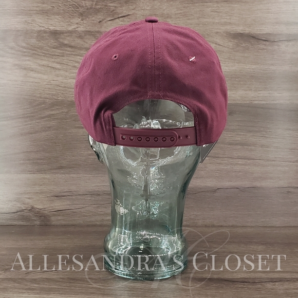 BUNDLE - 2 New Balance Hats Caps Snapback 6 Panel V990 Block N - Navy & Burgundy - Picture 6 of 13